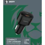 تصویر شارژر فندکی گرین GREEN مدل green dual port car charger pd+qc3.0 20w از جعبه