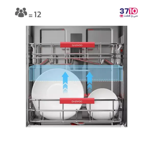 ماشین ظرفشویی دوو DAEWOO مدل DW-110S سری گلوسی هوشمند IOT از سبد