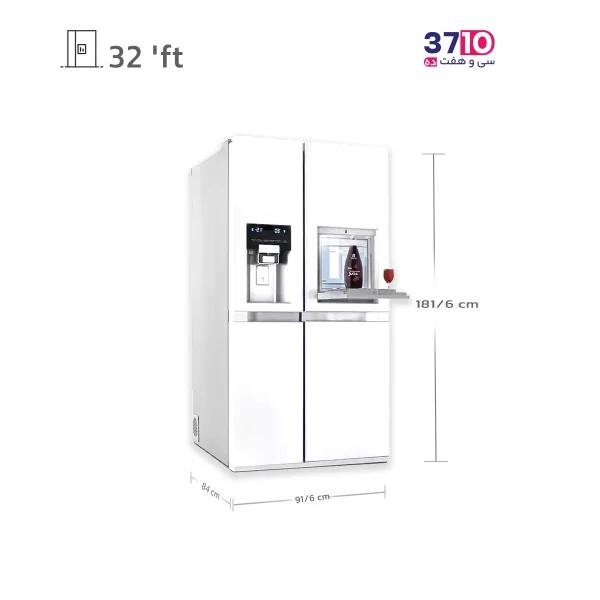 یخچال ساید بای ساید دوو مدل D2S-3133GW از راهنما